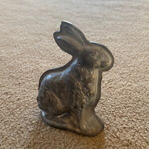 Silver Rabbit Sculptural Accent - Home Art Décor